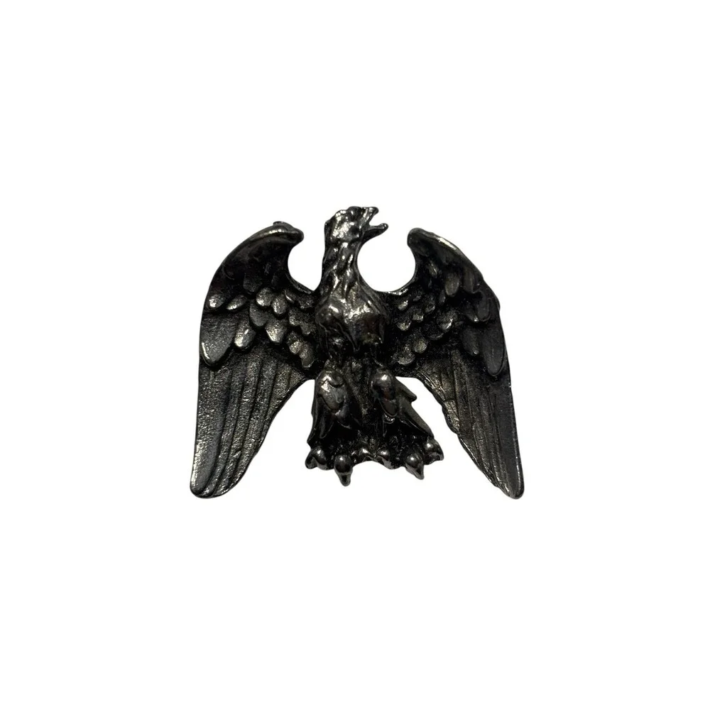 Vintage Silver Tone Legionary Eagle Roman Aguila Spread Wings Eagle Brooch Pin